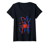 Womens Wildflower Matisse Sunflower Vintage Botanical Plant Gardeni V-Neck T-Shirt
