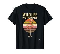 Womens Wildlife Photographer Flamingo Bird Camera T-Shirt