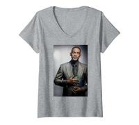 Womens Will Smith Bad Boys Actor Portrait By Michael Grecco V-Neck T-Shirt