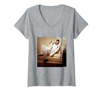 Womens Will Smith Men in Black Bad Boys Rapper by Michael Grecco V-Neck T-Shirt