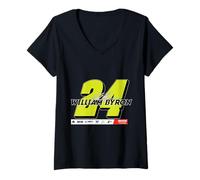 Women's William Byron 24 Racing Fan Graphic V-Neck T-Shirt