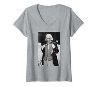 Womens William Hartnell First Doctor Who Actor 1965 V-Neck T-Shirt