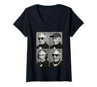 Womens William Henry Harrison Portrait V-Neck T-Shirt