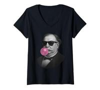 Womens William Howard TAFT Portrait V-Neck T-Shirt