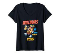 Womens Williams Family Reunion 2025 Personalized Matching Summer V-Neck T-Shirt