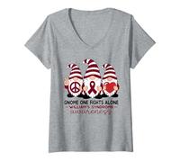 Womens Williams Syndrome Awareness Gnome Tee for All Ages V-Neck T-Shirt
