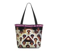 Women's Wind and Fire Pop Band Earth Totebags Outdoor Commuting Shopping Bag Large Capacity Shoulder Bag