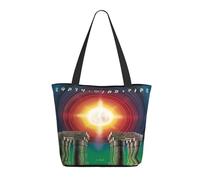 Women's Wind and Fire Pop Band Earth Totebags Outdoor Commuting Shopping Bag Large Capacity Shoulder Bag