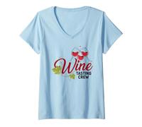 Women's Wine Tasting Trip Red Beverage Winery V-Neck T-Shirt