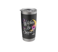 Women's Wine Witches Be Sippin Halloween Fun Design Stainless Steel Insulated Tumbler