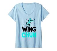 Womens Wing Chun Training Coaching Martial Arts Fighter V-Neck T-Shirt