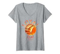 Womens Wings of Fire Loyal Like Clay V-Neck T-Shirt