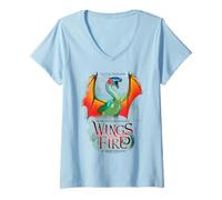 Womens Wings of Fire The Hidden Kingdom Cover V-Neck T-Shirt