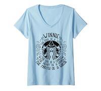 Women's Winnie First Name Surname Witch Funny Saying Halloween V-Neck T-Shirt