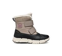 Geox J FLEXYPER Girl B AB Snow Boot, DK Beige/Black, 5 UK