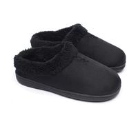Women's Winter Clog Slippers - Black UK 5.5/6.5