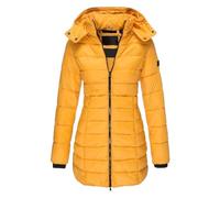 Women's Winter Coat Long Warm Elegant Women's Down Jacket Winter Outdoor Jacket with Hood Warm Trench Coat Zip Long Sleeve Lightweight Quilted Jacket Casual Plus Sizes Sweat Jacket Fashion Women's