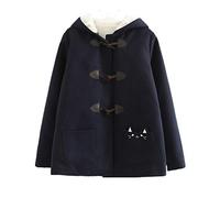 Womens Winter Coats Japanese Cute Thick Warm Hooded Jacket