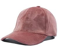 Women's Winter Fall Classic Style Velvet Baseball Cap 6 Panel Fashionable Adjustable Sports Hat for Women, 11-pink, One Size