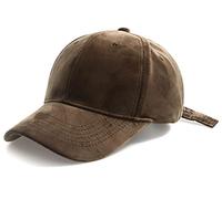 Women's Winter Fall Classic Style Velvet Baseball Cap 6 Panel Fashionable Adjustable Sports Hat for Women, Brown, One Size