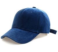 Women's Winter Fall Classic Style Velvet Baseball Cap 6 Panel Fashionable Adjustable Sports Hat for Women, 11-Blue, One Size