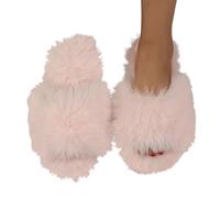 Women's Winter Fleece Slippers Indoor Cozy Home Shoes With Sole For Ultimate Comfort And Warmth Gifts The Older Women Women'S Grey Fluffy Ladies