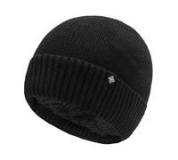 Womens Winter Hat,Winter Men And Women Padded And Thickened Warm Hat Outdoor Letters Knitted Hat Fall And Winter Riding Neck Warm Wool Hat (Black, One Size)