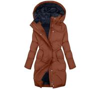 Women's Winter Hooded Coat Heavyweight Insulated Extreme Cold Weather Windproof Jacket For Outdoor Adventures