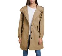 Womens Winter Hooded Coat,Lightweight Waterproof Jacket Active Outdoor Trench Zipper Hiking Walking Cycling Quick Dry Rain Coats For Women Long Sleeve Ladies Raincoats With Hood Brown