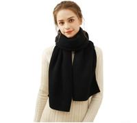 Women's Winter Knitted Scarf and Hat Set, Soft Imitation Cashmere Two | Winter Scarf And Hat SetChunky Knit for beanie ComboSoft Acrylic Neck WarmerLong Ribbed Wrap For WomenThick Cold