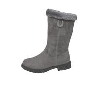 Women's Winter Mid-Calf Boots Suede Chunky Flat Sole with Warm Plush Lining Booties Stylish Snow Boots With Zipper Cozy Casual Shoes Women size 4
