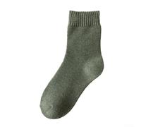 Women's Winter Plush Socks US 6-9 Warm Fleece(Army Green)