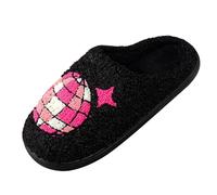 Women's Winter Slippers, Elegant, Cuddly Slippers, Funny Print, Home Shoes