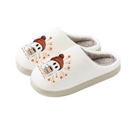 Women's Winter Slippers, Solid Sole, Lined, Closed House Slippers | Cuddly slippers women's fluffy cute cartoon ghost warm boots cuddly cats warmies shoes