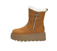 Women's Winter Snow Boots, Ankle Waterproof Fur Lined Walking Boots, Side Zipper Ladies Warm Thick sole Shoes, Non-Slip Mid Calf Booties, Camping Backpacking Outdoor Shoes