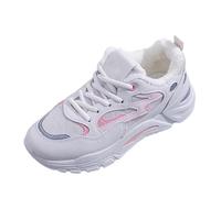 Women's Winter Snow Boots Warm Fur Lined Lightweight Lace Up Ankle Booties Mesh Breathable Air Cushion Memory Foam Sneakers Non-Slip Comfortable Mountain Trekking Hiking Shoes for Camping Climbing