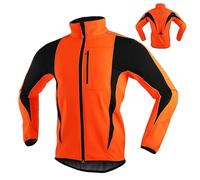 Women's Winter Thermal Windproof Reflective Running Jacket, Waterproof Warm Cycle Jacket, High Vis MTB Jacket, Fleece Softshell Coat