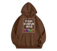 Womens Winter Warm Hoodies Pullover Soft Jumper Custom Hoodie Custom Hoodies For Men And Women Design Your Own Customized Your Text Photo Hoodies Asymmetrical Knit Jacket (Brown, M)