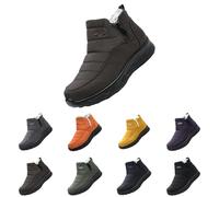 Women's Winter Warm Snow Boots - Waterproof & Water-Resistant, Ladies Slip On Outdoor Fur Lined Ankle Booties - Non-Slip Walking Booties