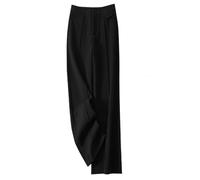 Women's Winter Wide Leg Pants, Vintage High Waist Palazzo Pants Elegant Office Trousers Slip-On Trousers Straight Leg Wool Blend Autumn Work Trousers