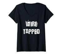 Womens Wire Tapped V-Neck T-Shirt