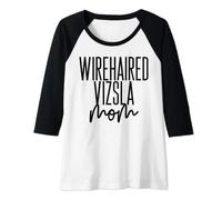 Womens Wirehaired Vizsla Mom Hungarian Wirehaired Vizsla Dog Raglan Baseball Tee