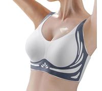 Women's Wireless Bra with Seamless Smooth Comfort Wirefree T Shirt Bra Women S Sports Bras Blue
