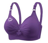 Womens Wireless Push Up Bras Sale Clearance Ladies Full Support Bra for Sagging Breasts Comfort Everyday Minimiser Bras Underwear Non Wired Bralettes Lace Wide Strap Bralette Shapewear XS-4XL