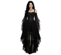 Womens Witch Dress,Halloween Costumes 2026 Renaissance Medieval Vampire Dresses Butterfly Sleeve Mesh Gothic Outfit