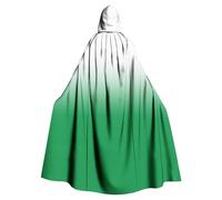 Womens Witch Halloween Costume, Full Length Hooded Medieval Cloak Unisex Gradient Long Renaissance Cape With Hood Sorcerer Vampire Halloween Costume