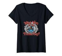 Womens Witch Way to The Trauma Bay Funny ER Nurse Halloween Tee V-Neck T-Shirt
