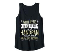 Womens with Jesus in Her Heart & A Handpan Tank Top