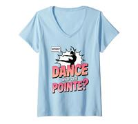 Womens Without Dance What's The Pointe Ballet Dancing V-Neck T-Shirt
