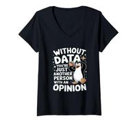 Womens Without Data Engineer Data Analyst Scientist Engineering V-Neck T-Shirt